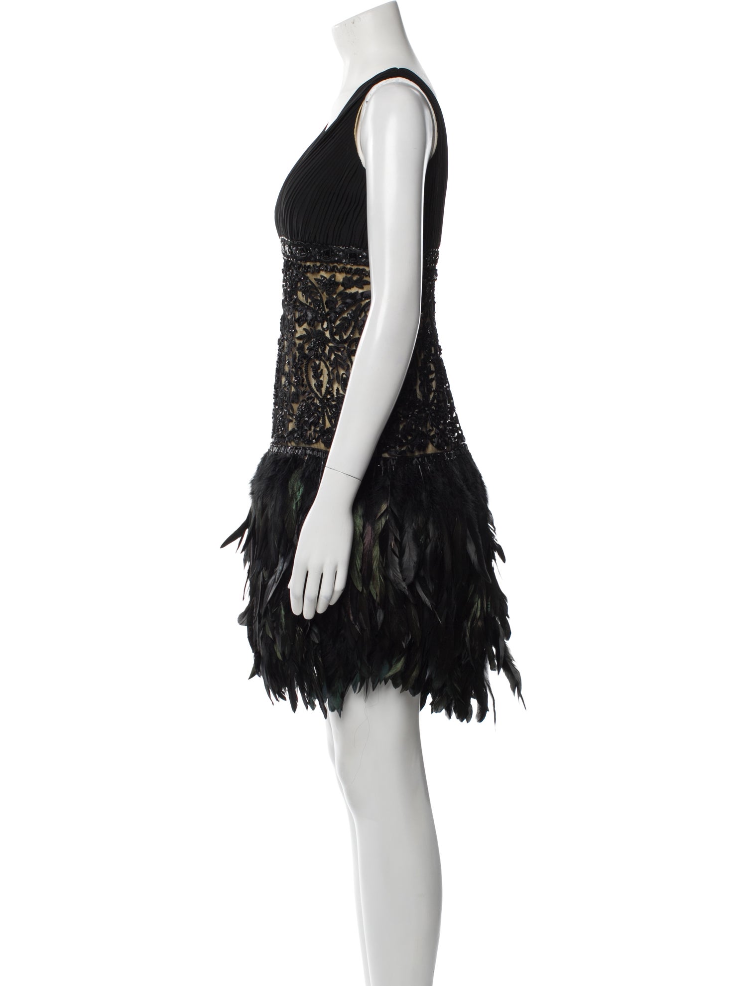 Sue Wong Lace Pattern Mini Dress w/ Tags