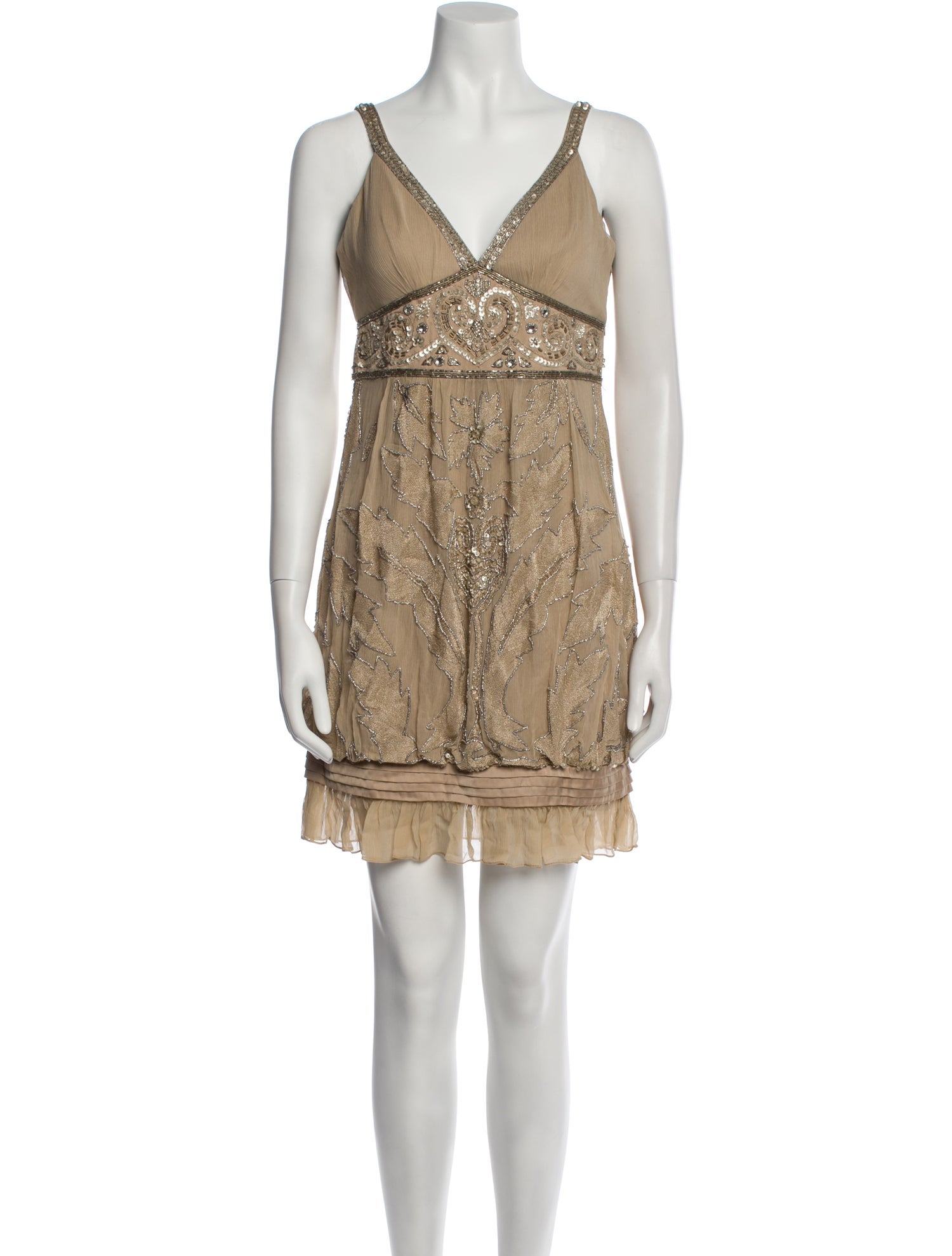 Sue Wong Silk Mini Dress w/ Tags