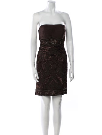 Sue Wong Strapless Mini Dress w/ Tags