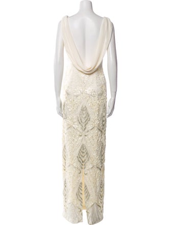 Sue Wong Lace Pattern Long Dress