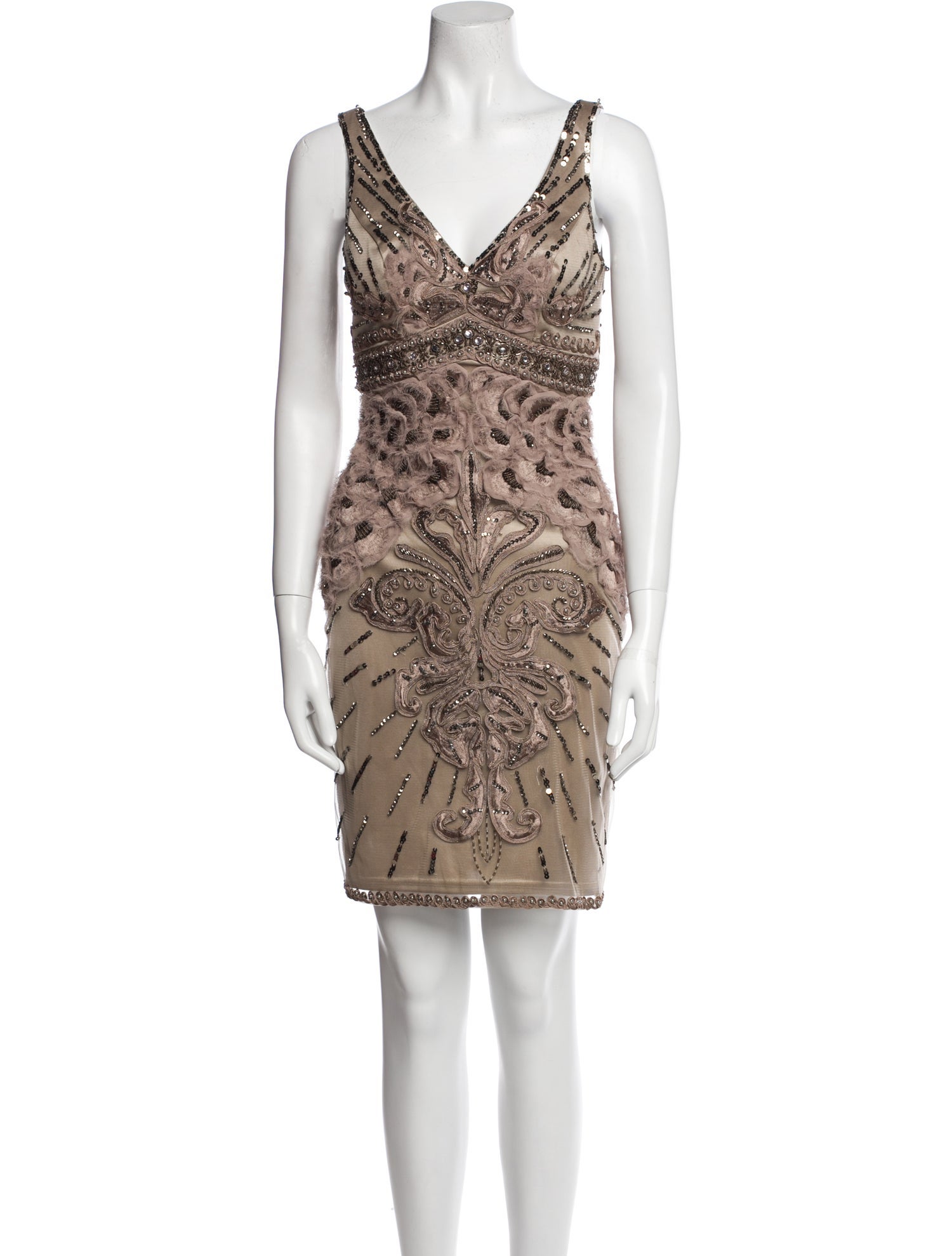 Sue Wong Printed Mini Dress