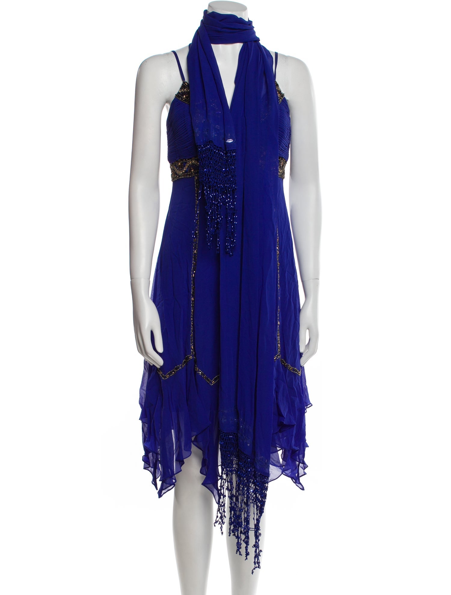 Sue Wong Silk Midi Length Dress