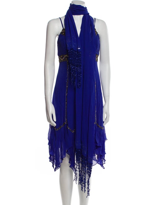 Sue Wong Silk Midi Length Dress