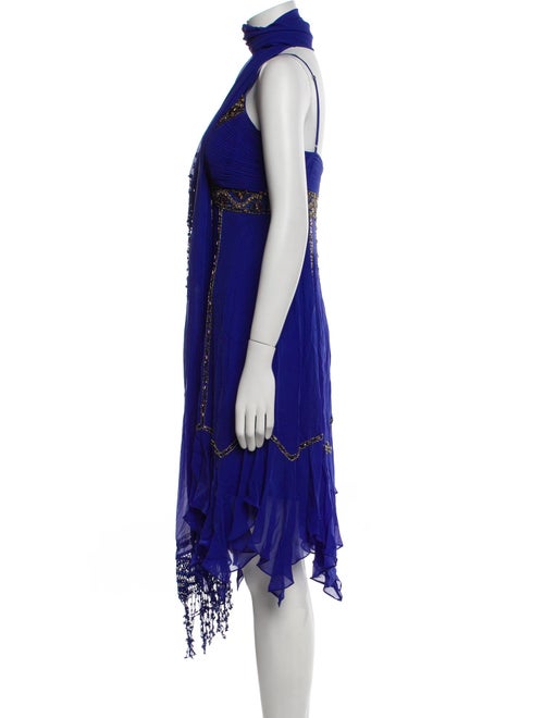 Sue Wong Silk Midi Length Dress