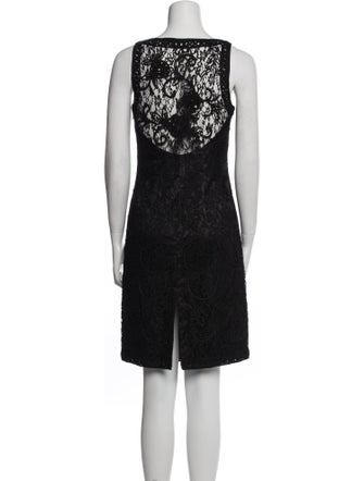 Sue Wong V-Neck Knee-Length Dress