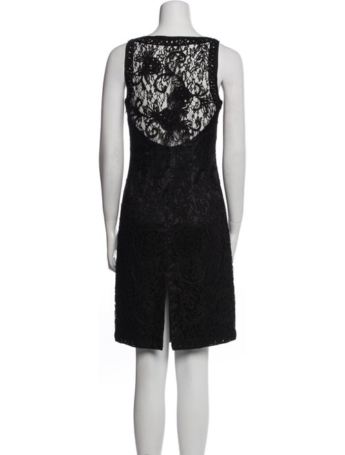 Sue Wong V-Neck Knee-Length Dress