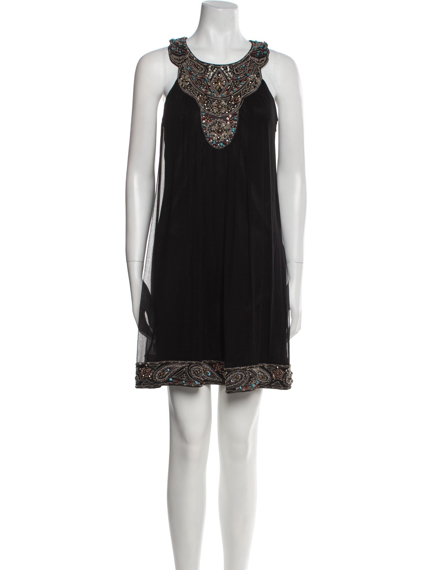 Sue Wong Silk Mini Dress