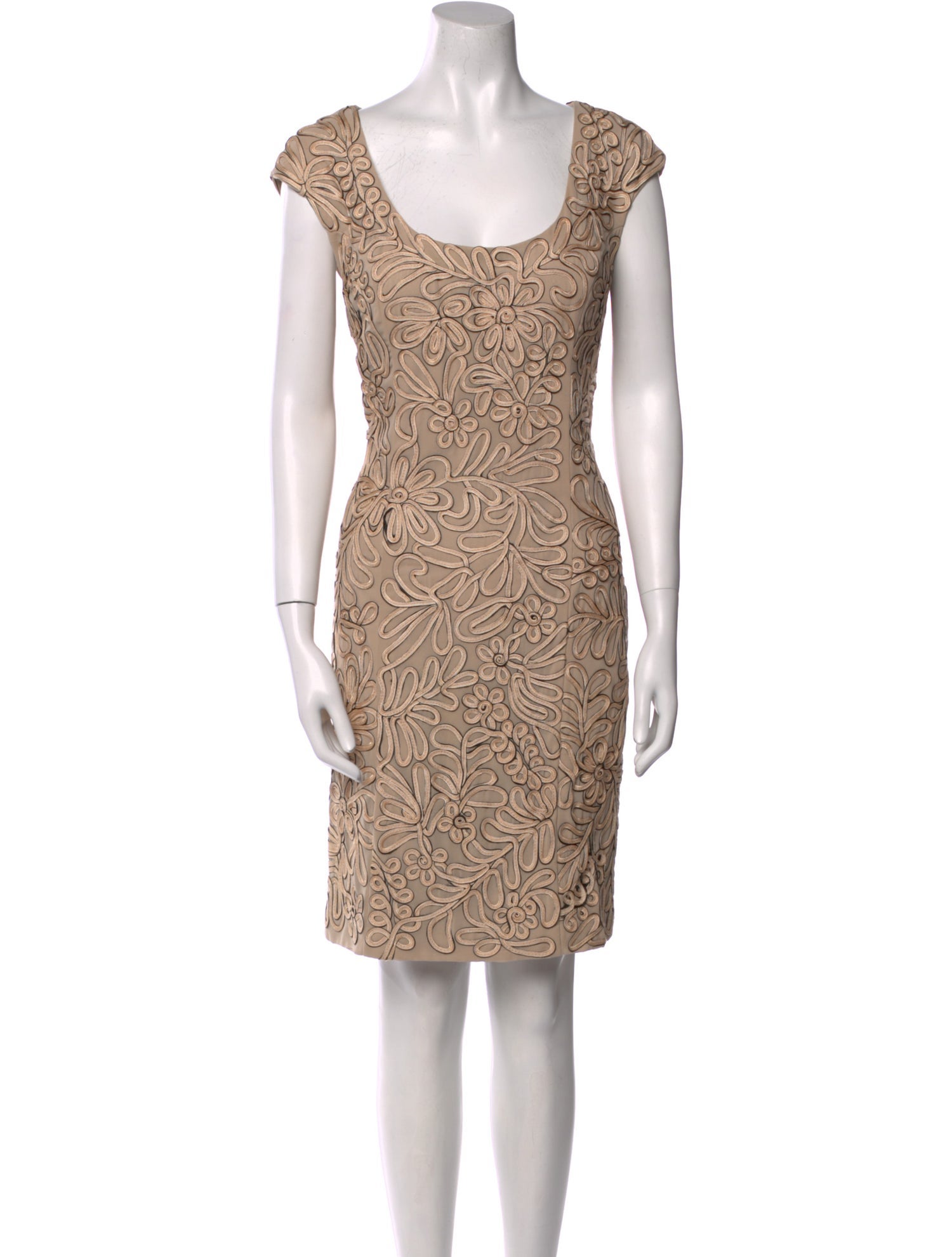 Sue Wong Printed Knee-Length Dress w/ Tags