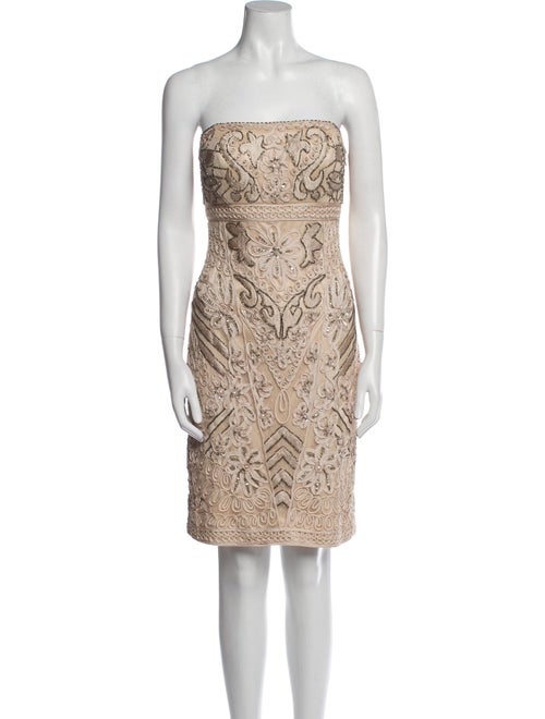 Sue Wong Printed Mini Dress