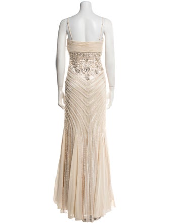 Sue Wong Square Neckline Long Dress