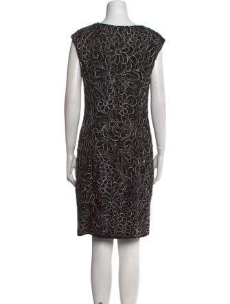 Sue Wong Printed Knee-Length Dress