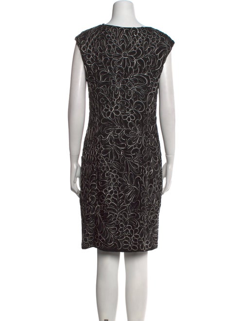 Sue Wong Printed Knee-Length Dress