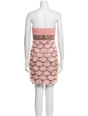 Sue Wong Printed Mini Dress