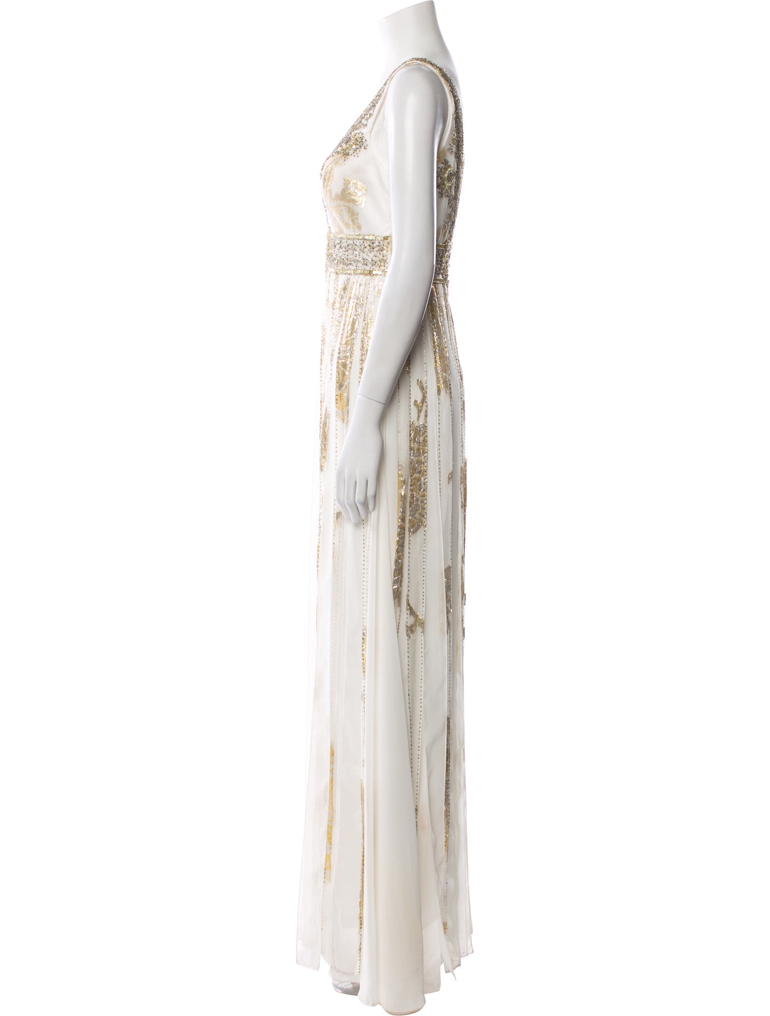 Sue Wong Silk Long Dress