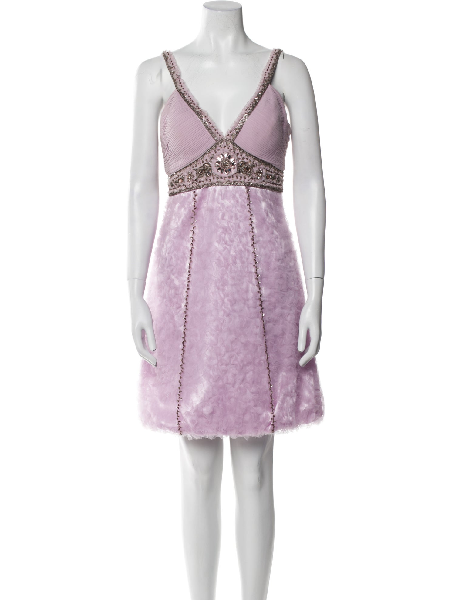 Sue Wong Silk Mini Dress