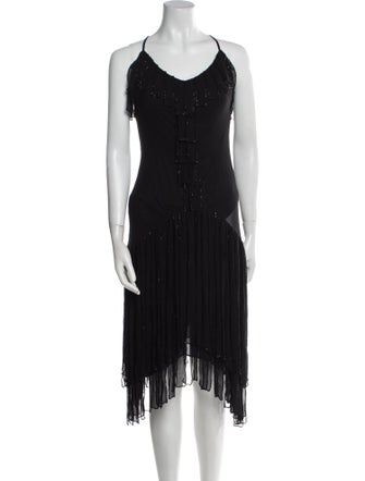 Sue Wong Silk Midi Length Dress