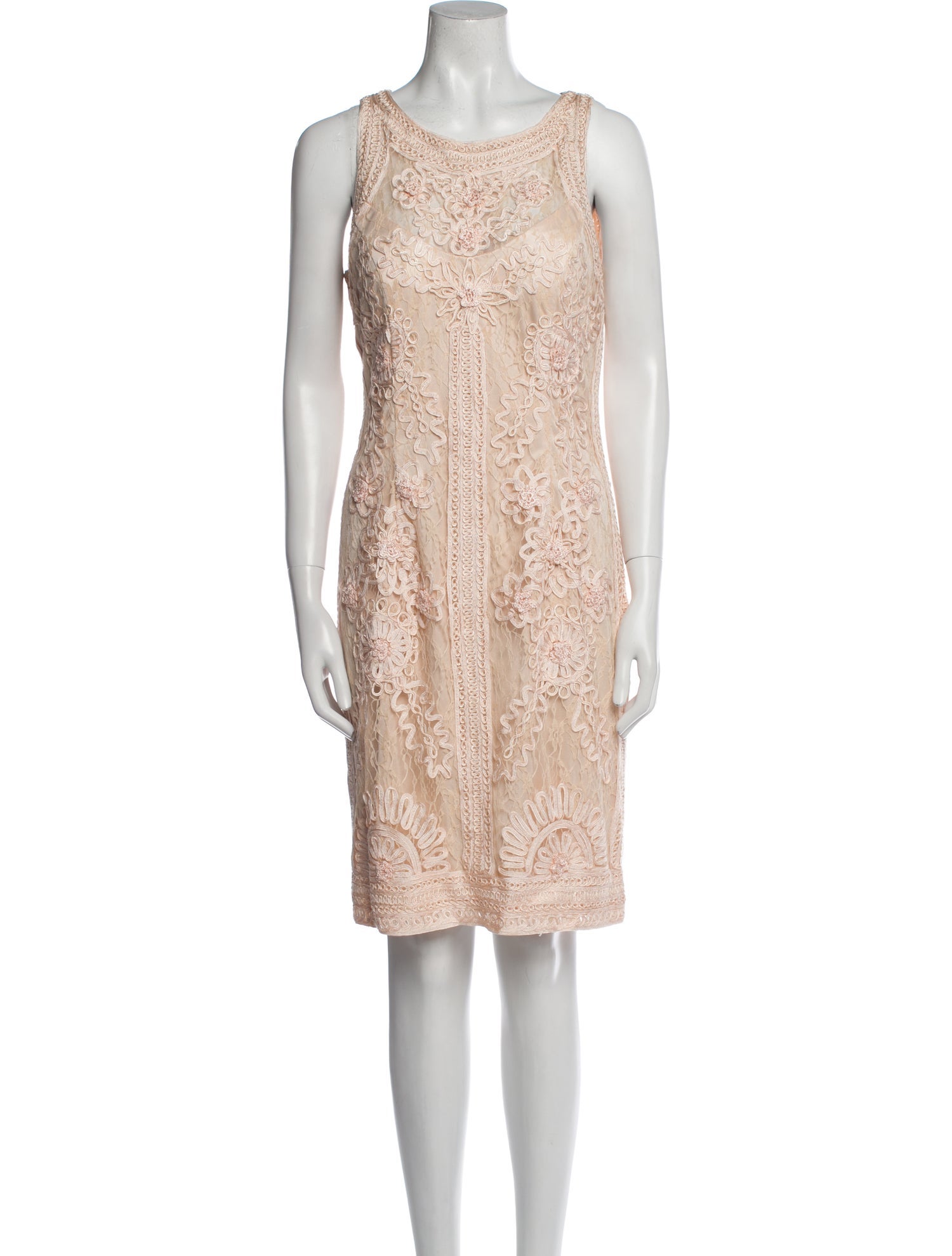 Sue Wong Printed Knee-Length Dress w/ Tags