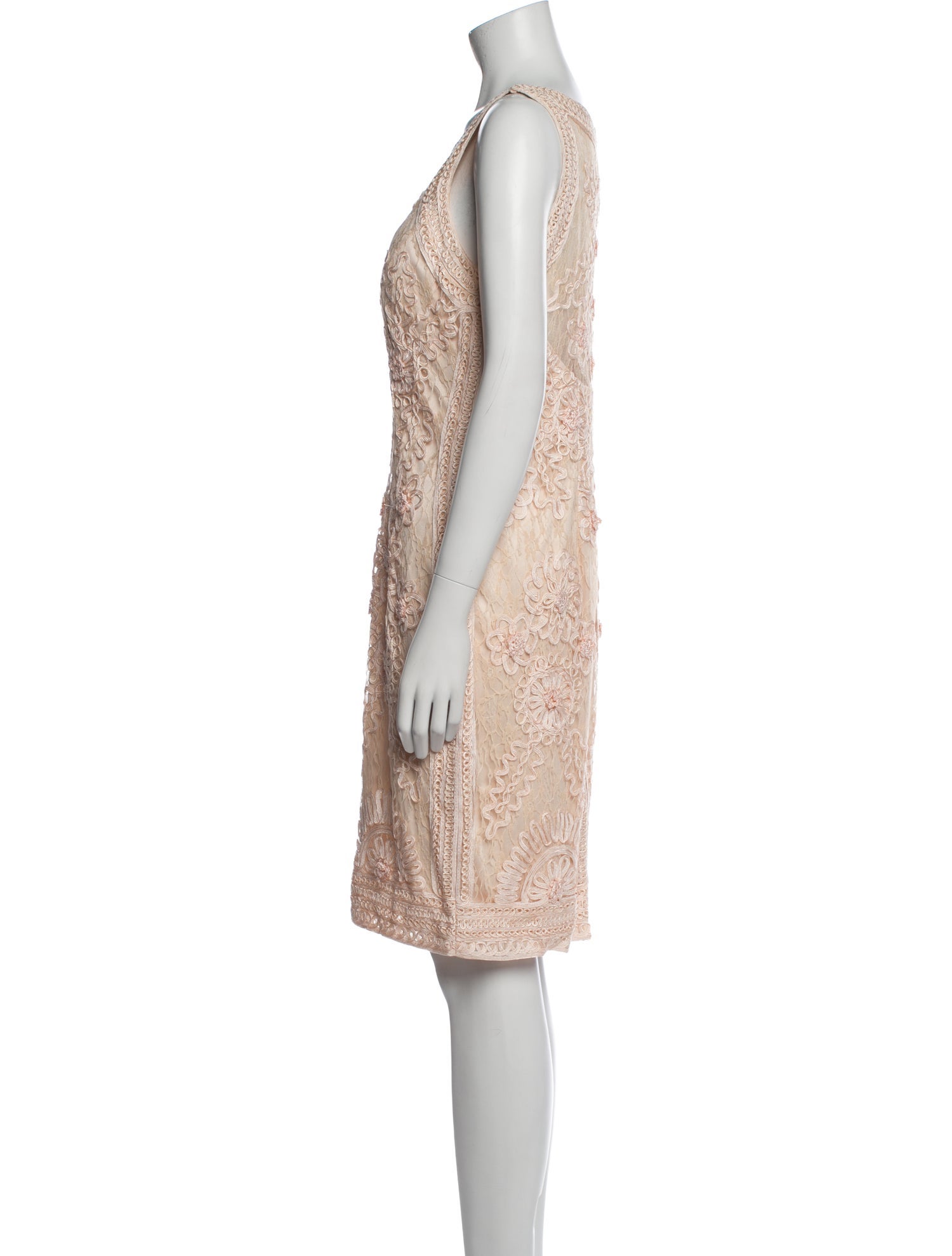 Sue Wong Printed Knee-Length Dress w/ Tags