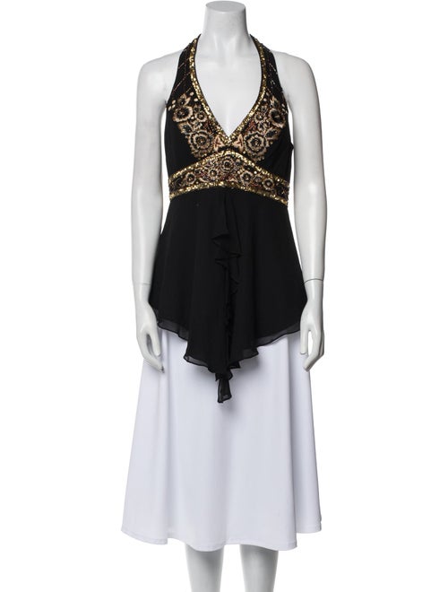 Sue Wong Silk V-Neck Tunic