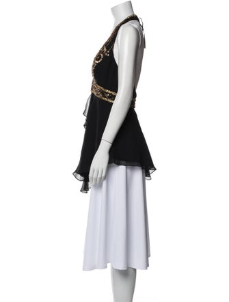 Sue Wong Silk V-Neck Tunic