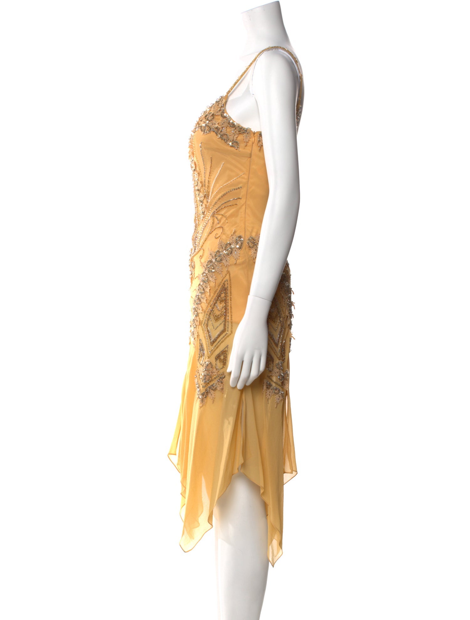 Sue Wong Silk Knee-Length Dress