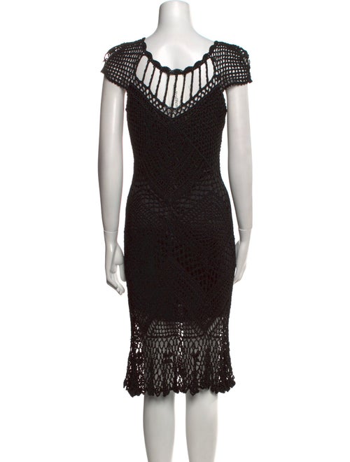 Sue Wong Lace Pattern Knee-Length Dress