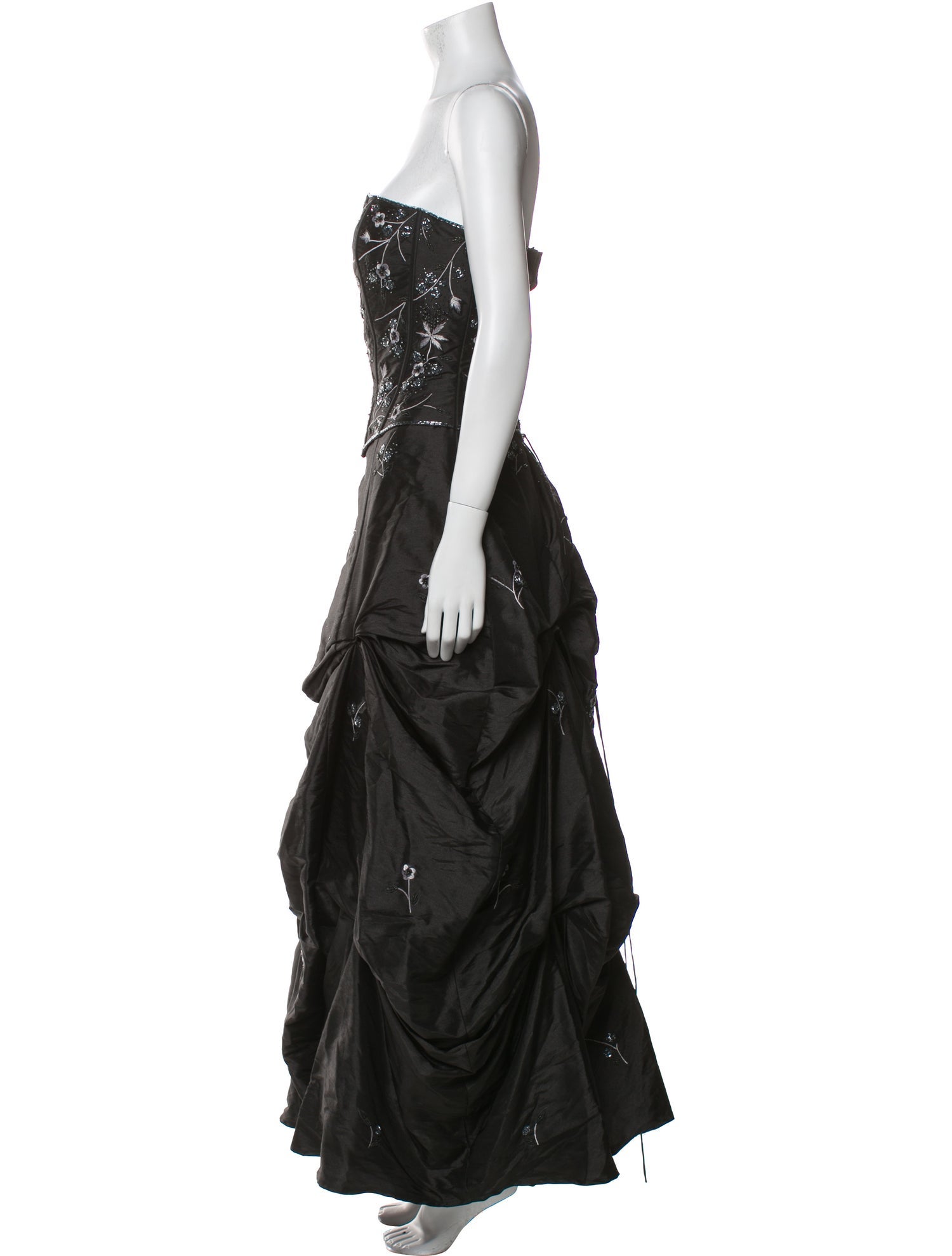 Sue Wong Strapless Long Dress