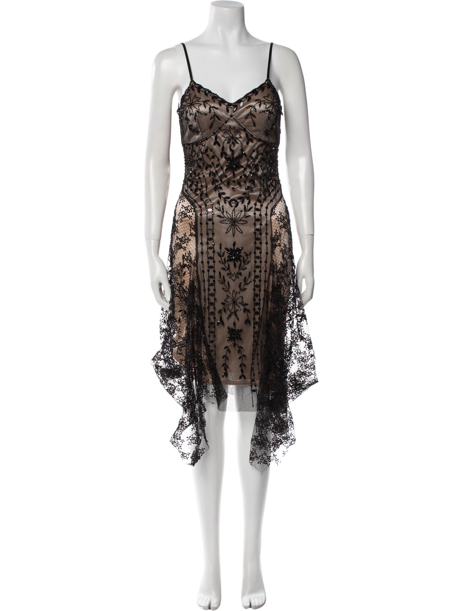 Sue Wong Nylon Midi Length Dress