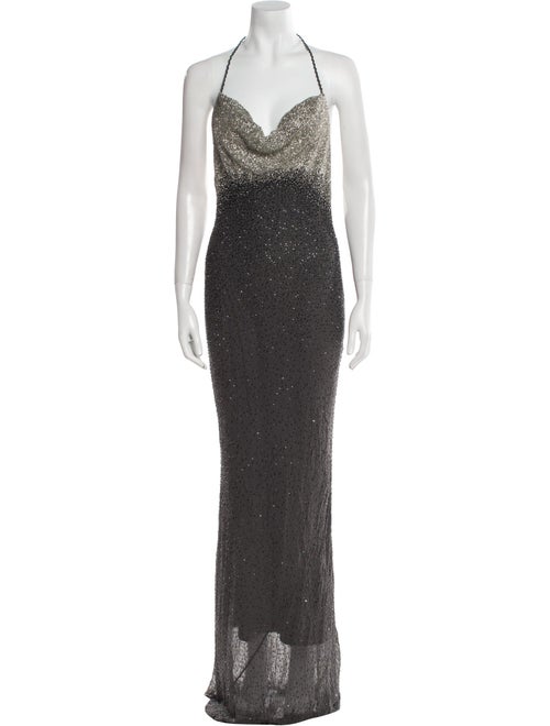 Sue Wong Silk Long Dress