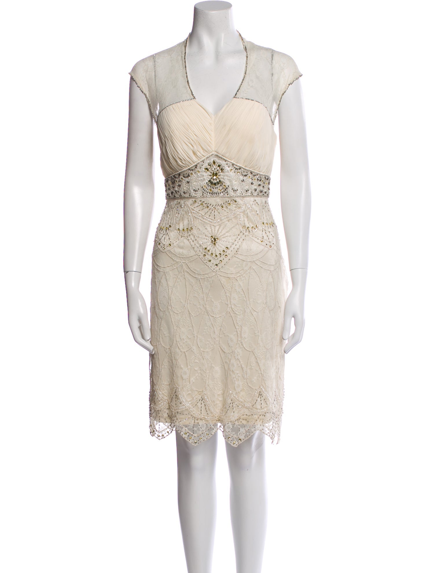 Sue Wong Nylon Knee-Length Dress