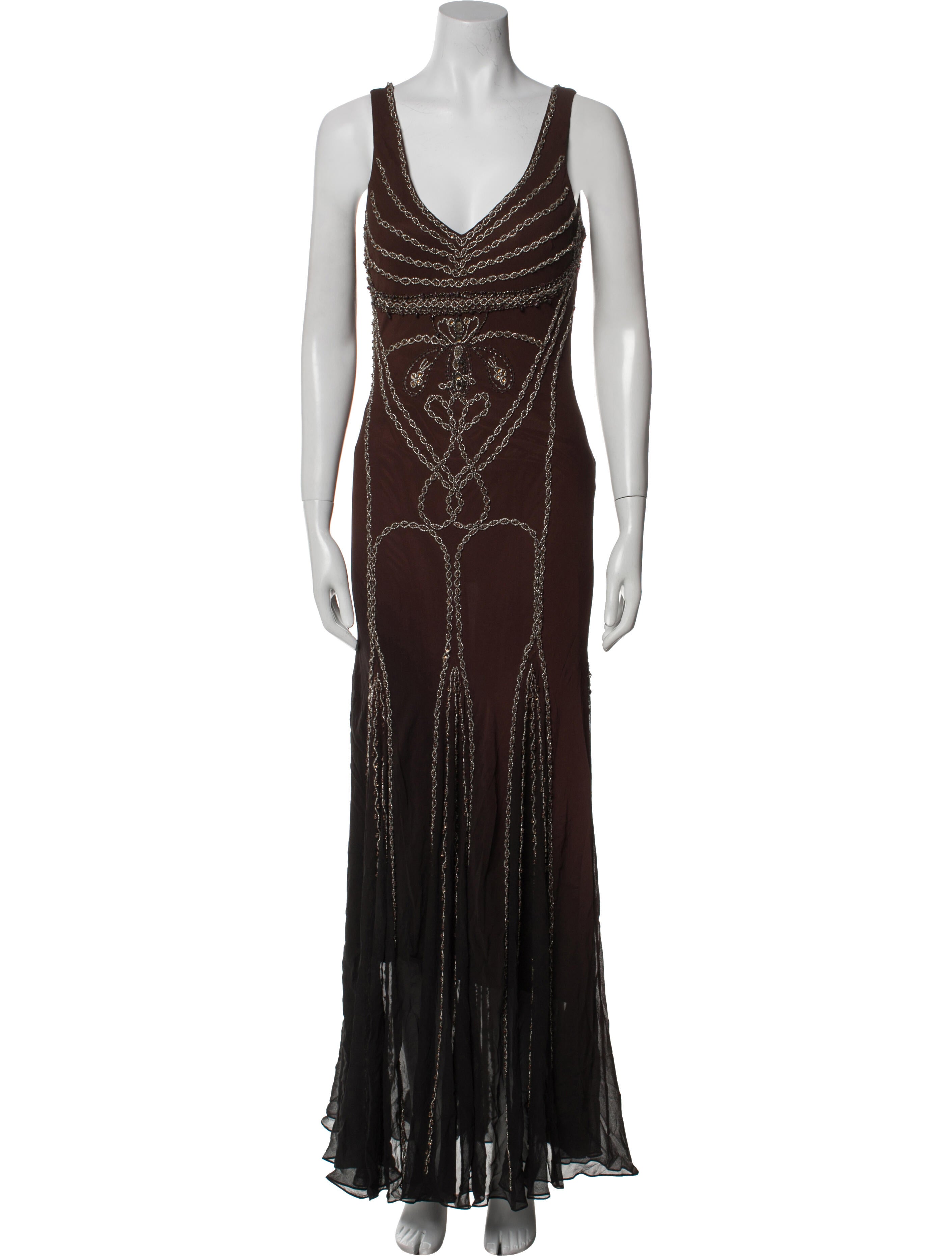 Sue Wong Silk Long Dress