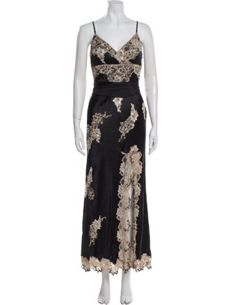 Sue Wong Silk Long Dress