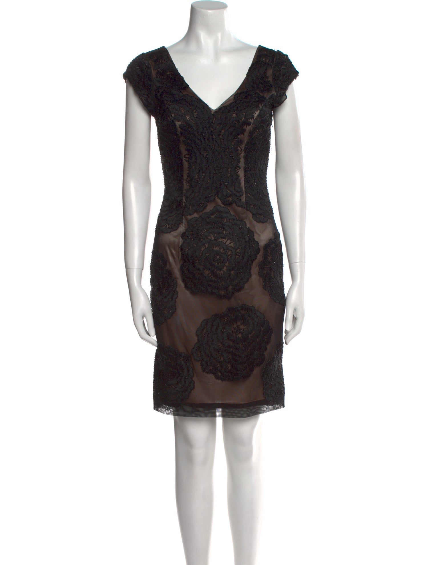 Sue Wong Printed Mini Dress