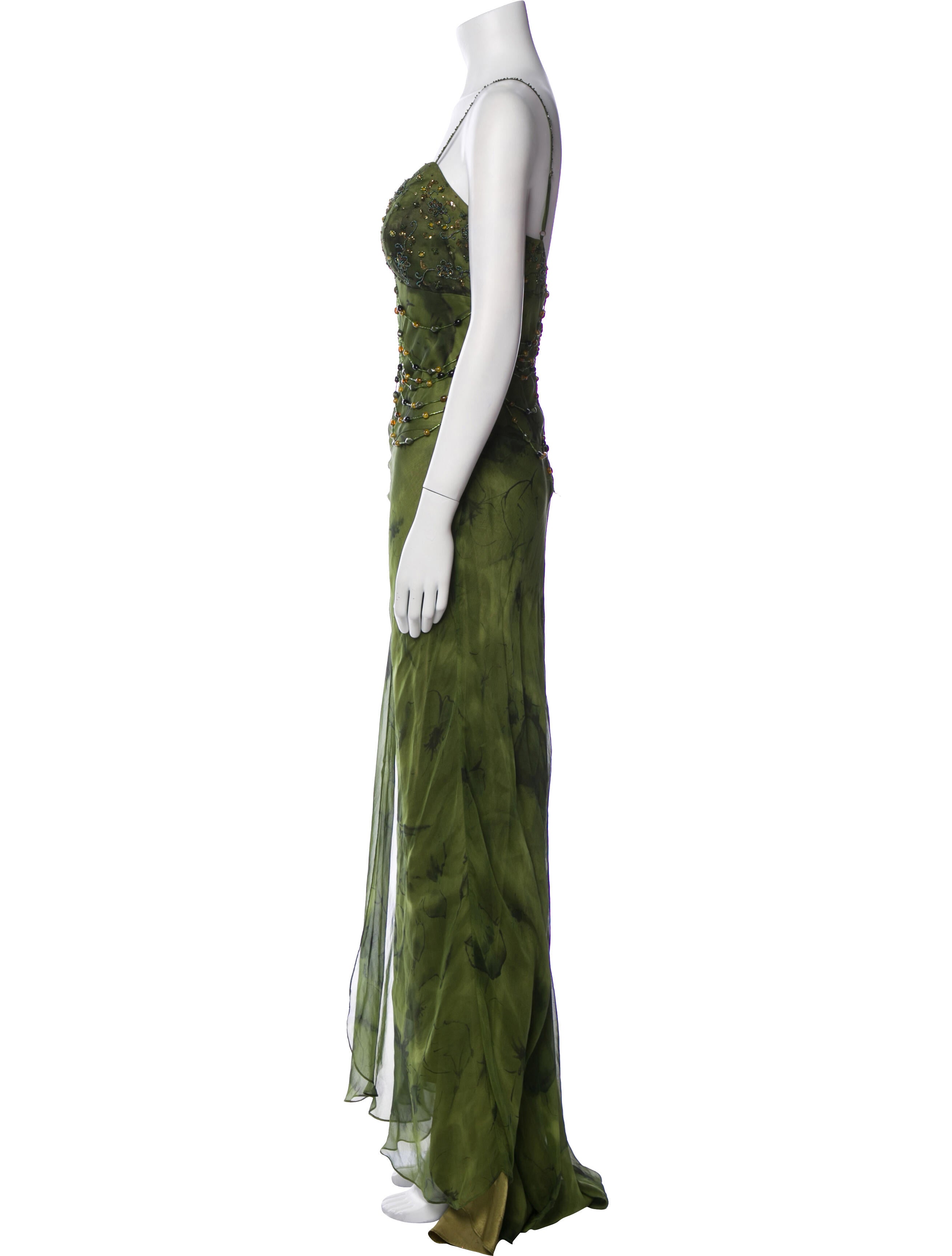 Sue Wong Silk Long Dress