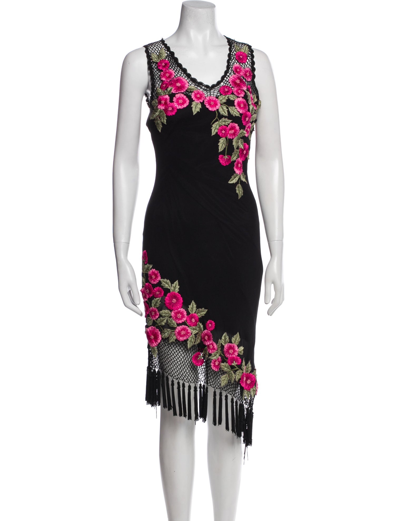 Sue Wong Silk Knee-Length Dress