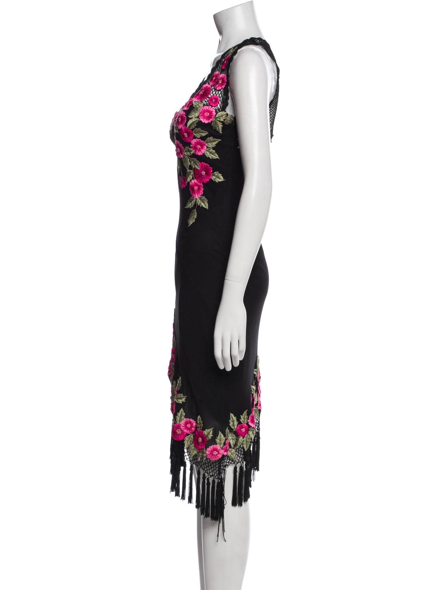 Sue Wong Silk Knee-Length Dress