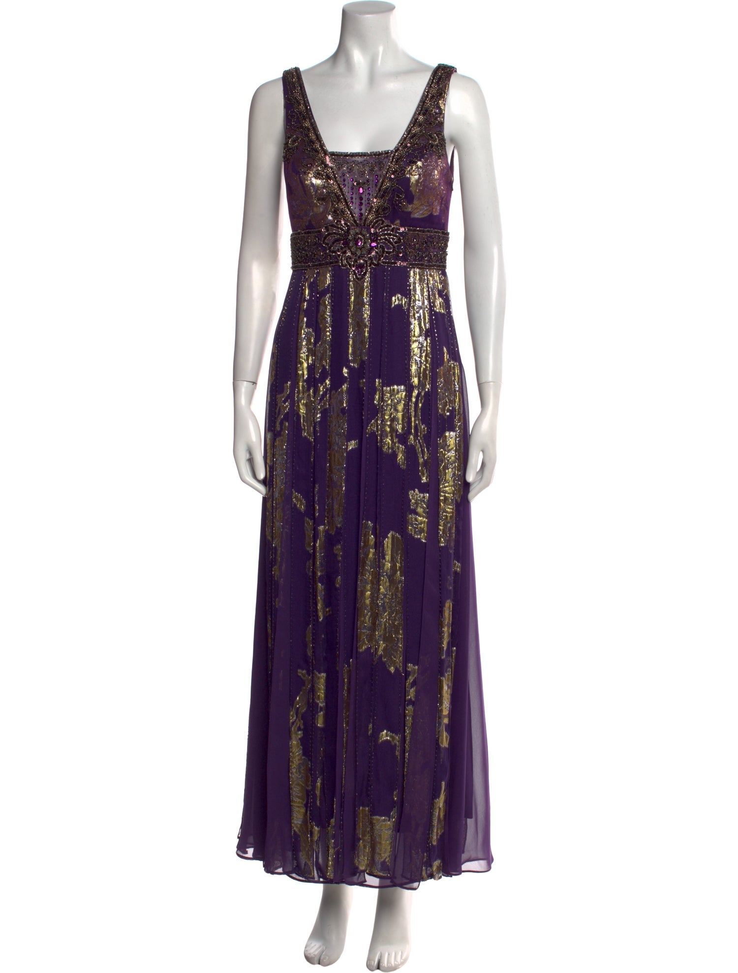 Sue Wong Silk Long Dress