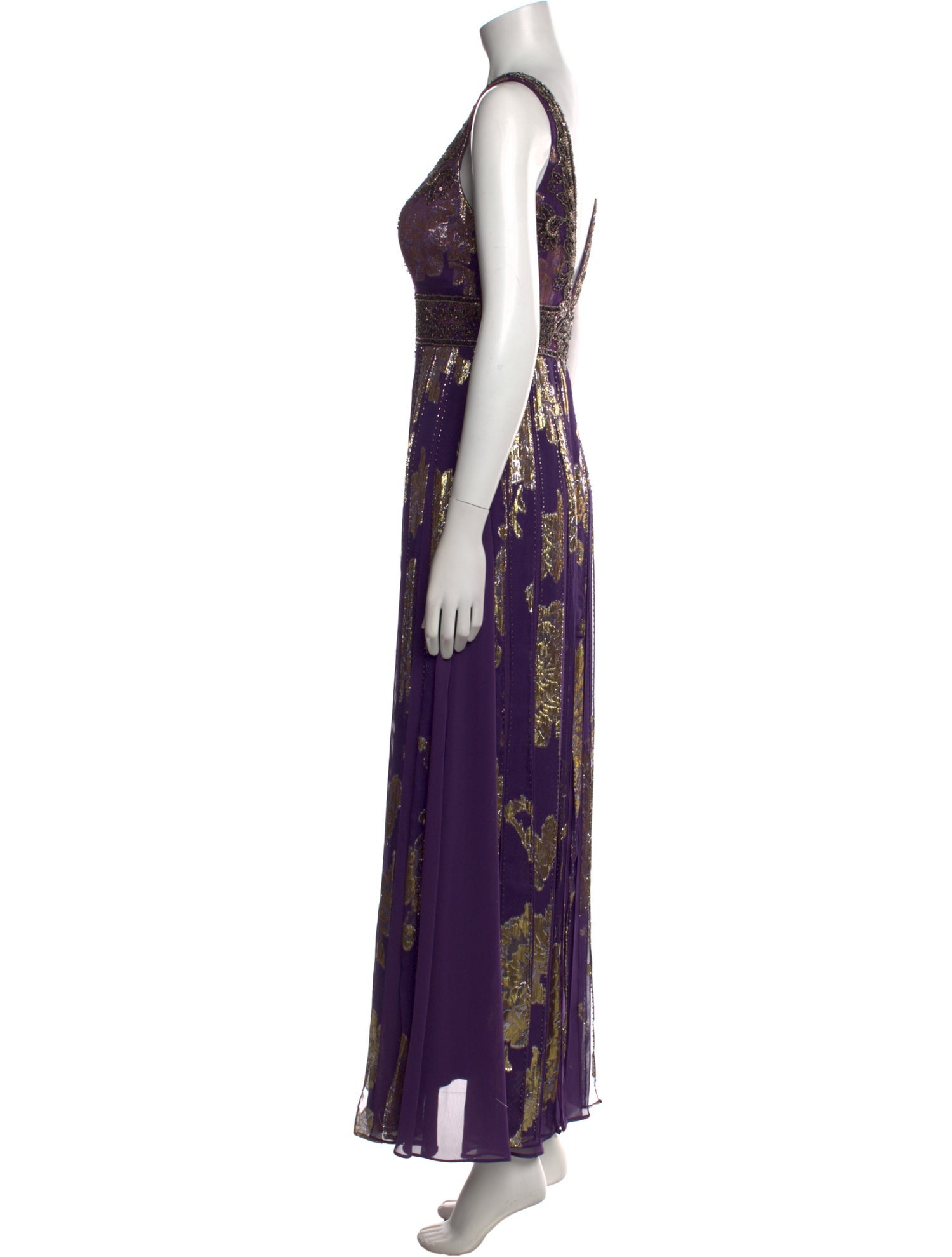 Sue Wong Silk Long Dress