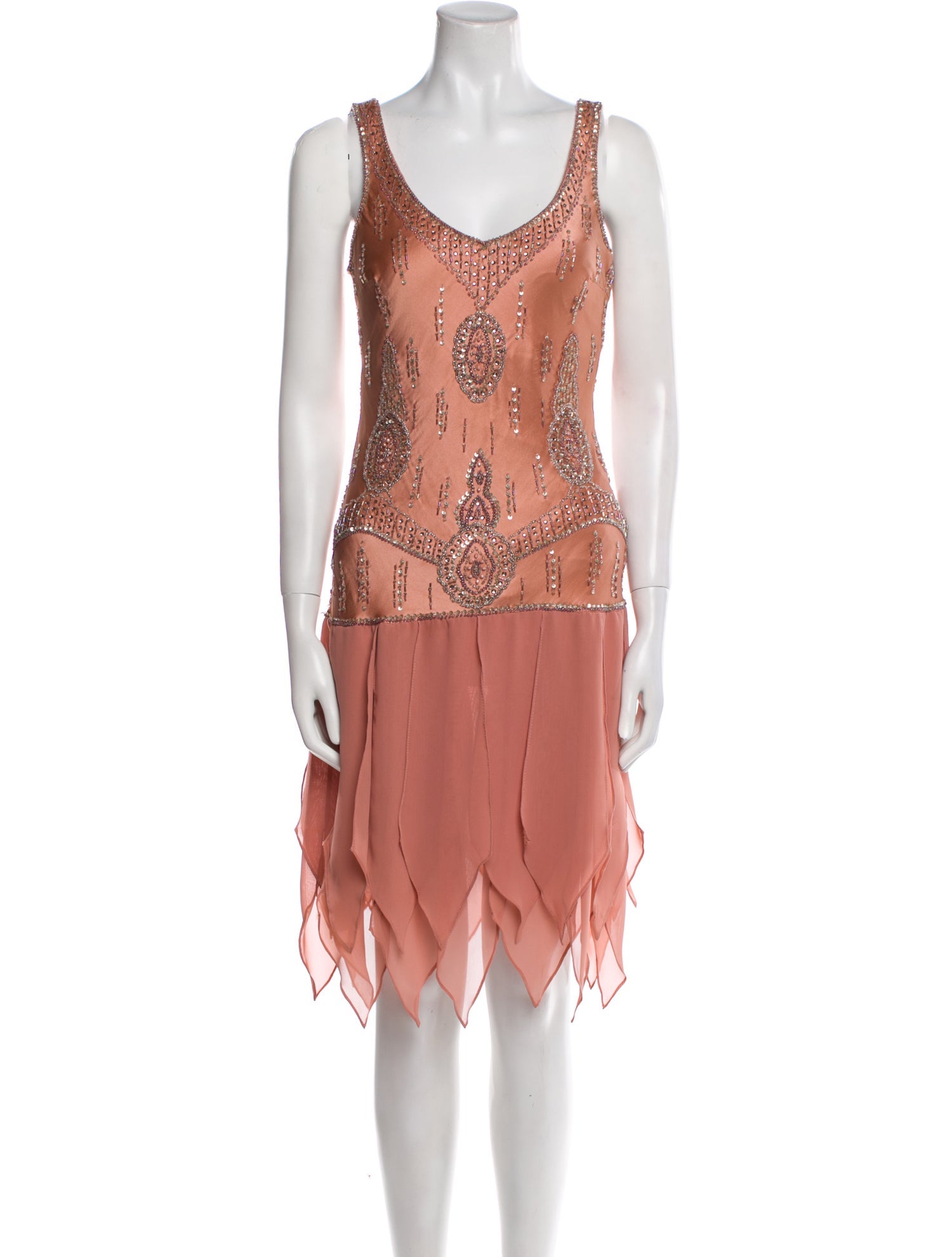 Sue Wong Silk Midi Length Dress