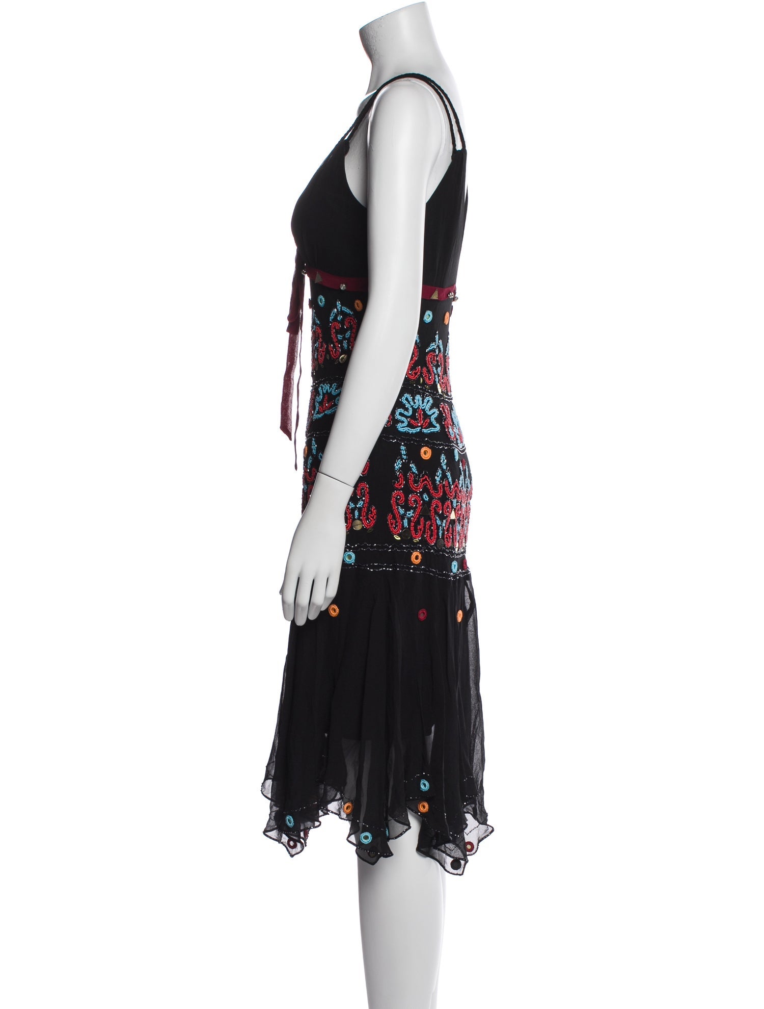 Sue Wong Silk Midi Length Dress