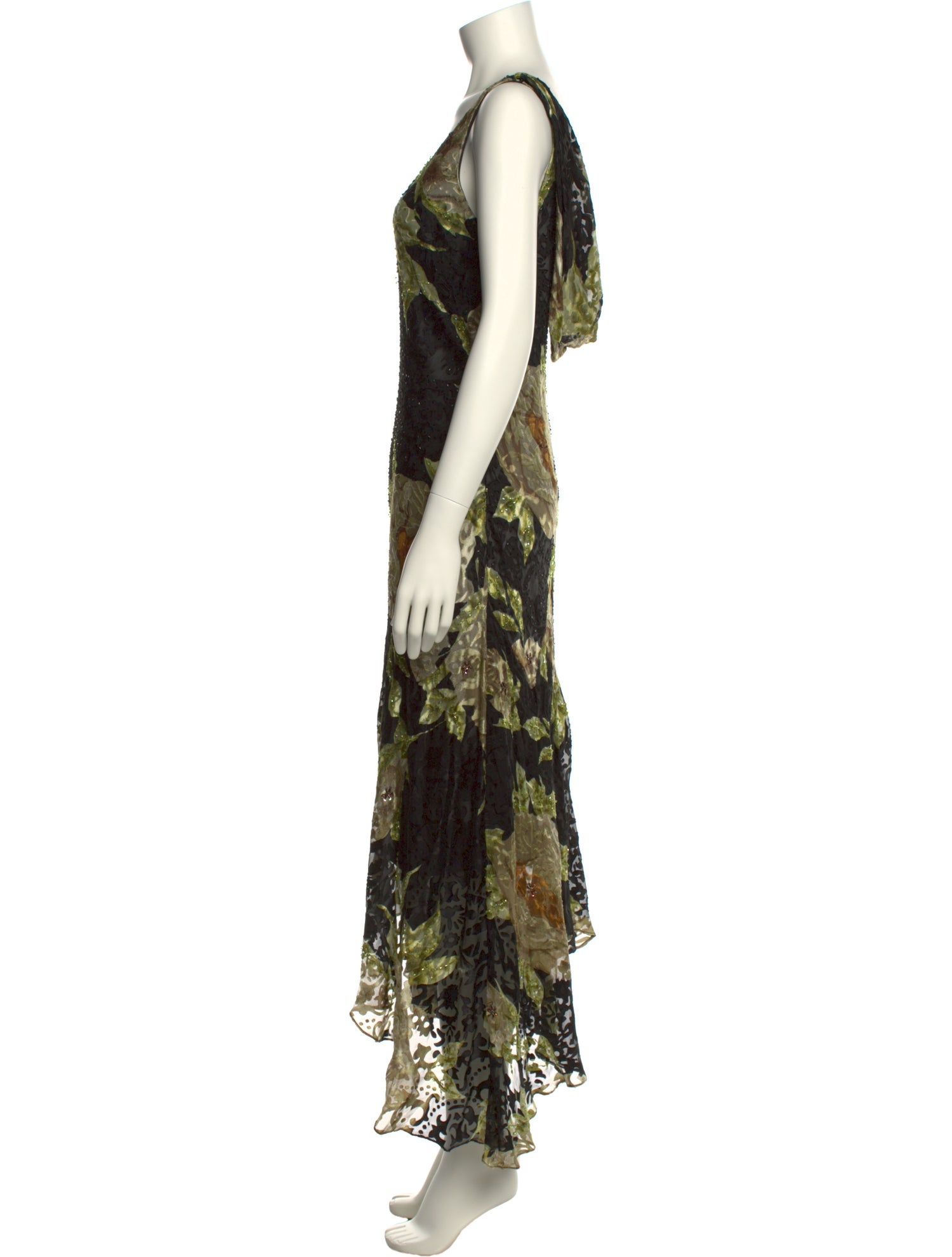 Sue Wong Printed Long Dress