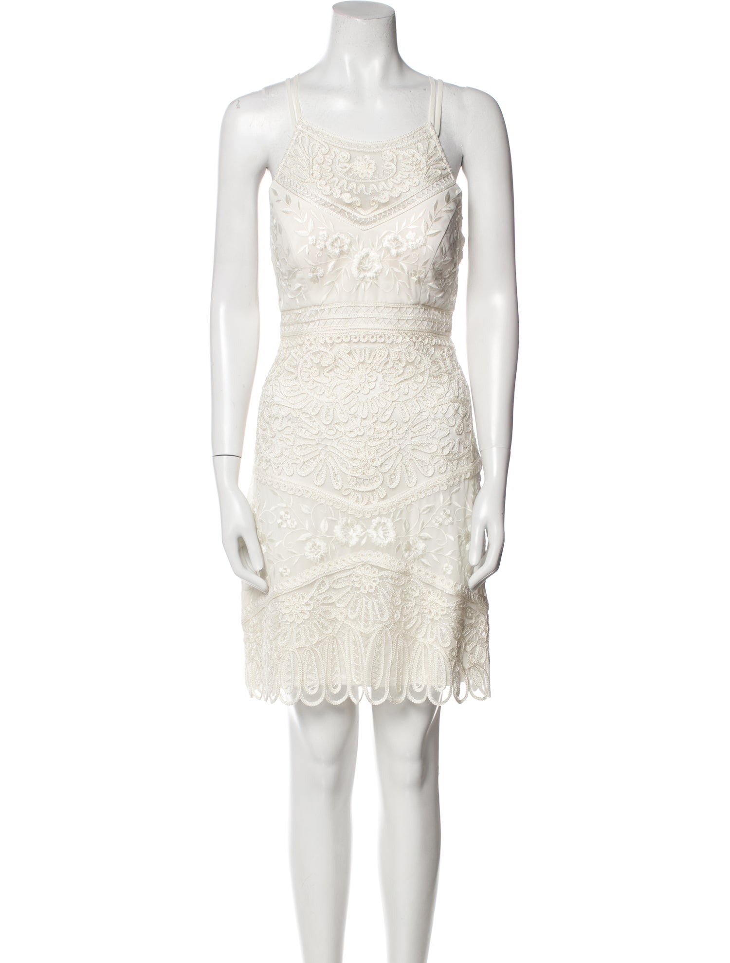 sue wong white cocktail dress Sue Wong NWT white beaded pleated white lace formal gown size 0
