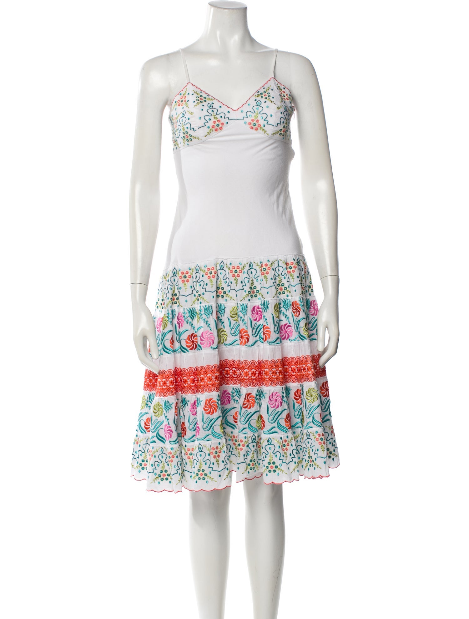 Sue Wong Printed Midi Length Dress