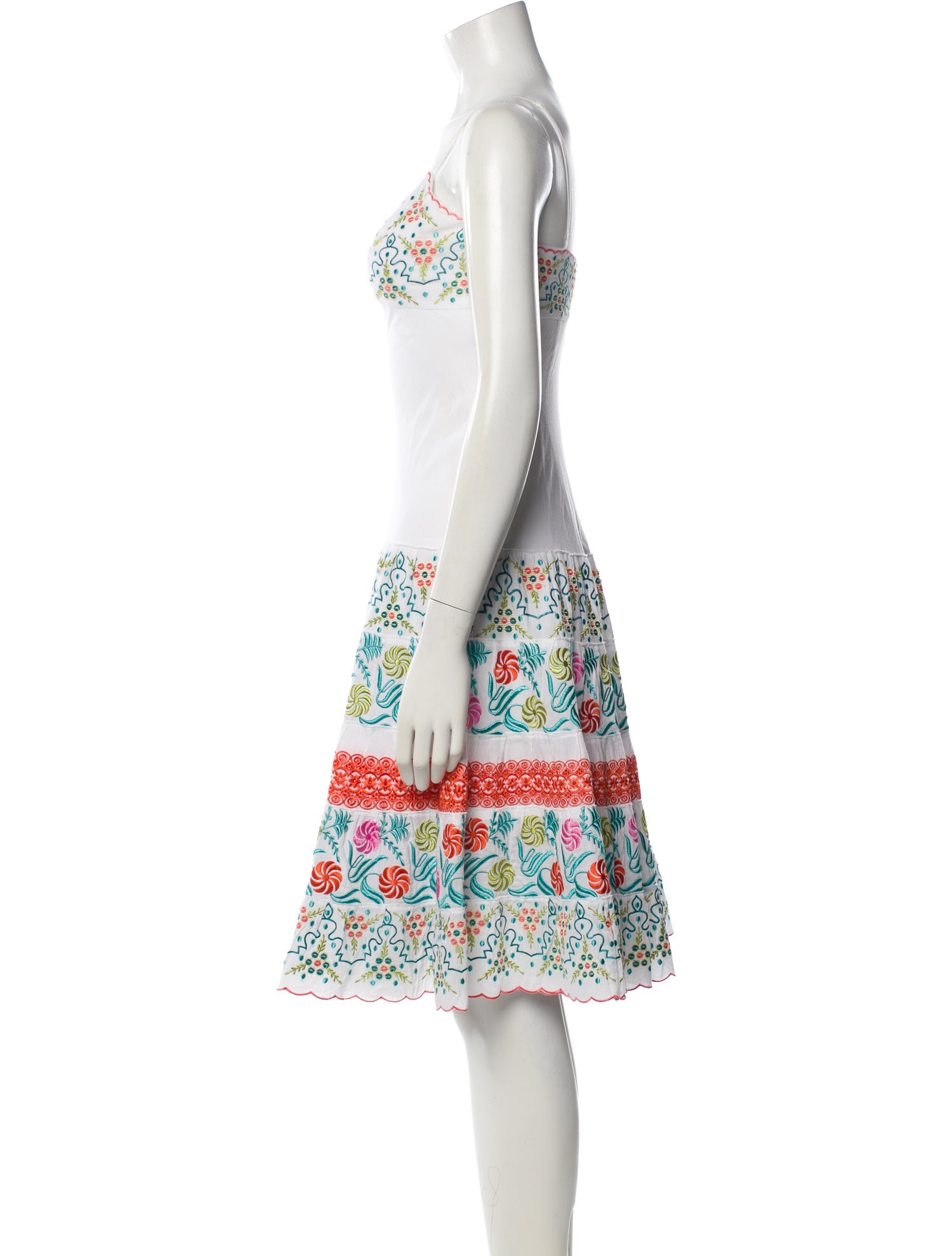 Sue Wong Printed Midi Length Dress