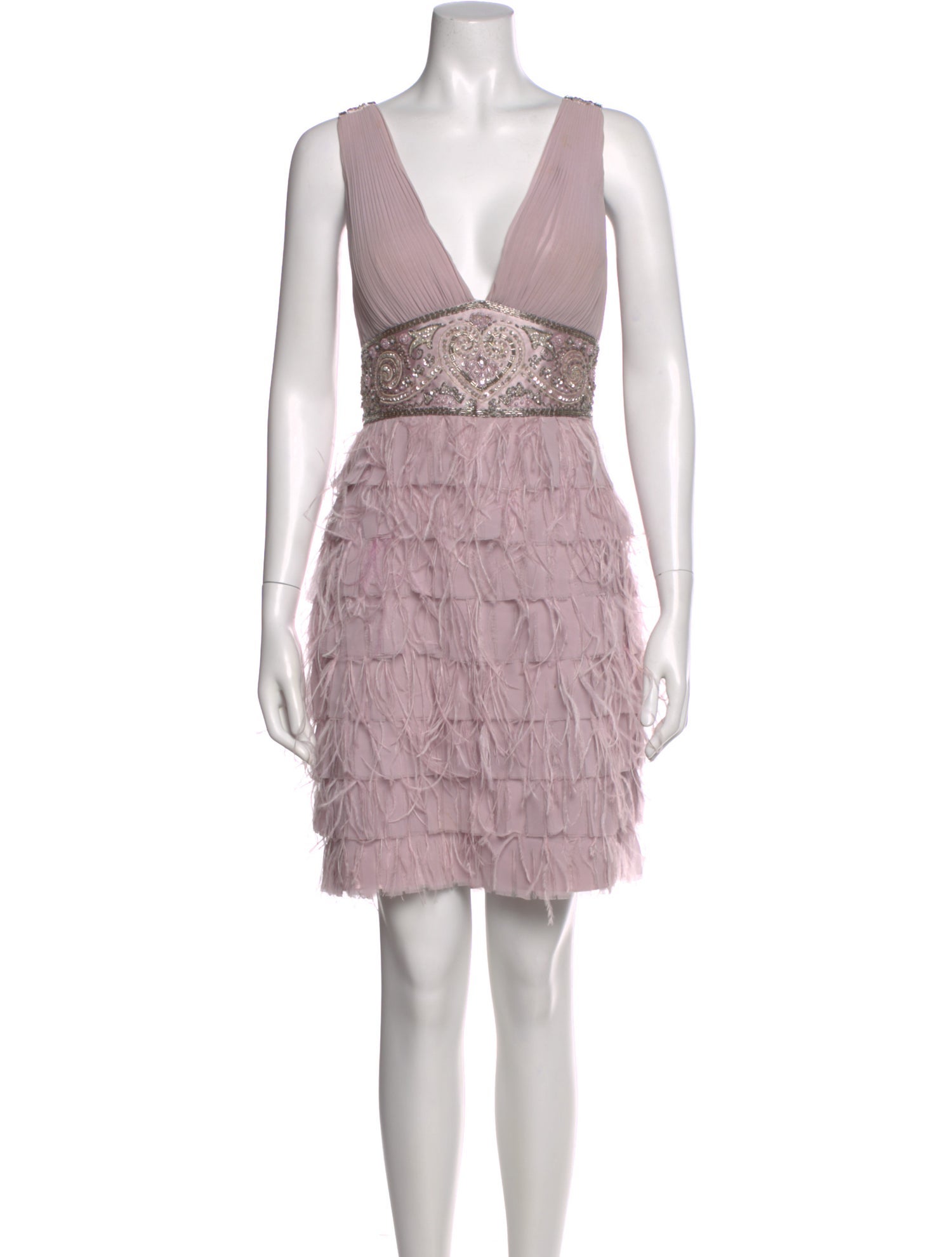 sue wong purple dress Sue Wong Womens Cocktail Dress Size 2 XS Purple V Neck sequin Beading Cap Sleeve