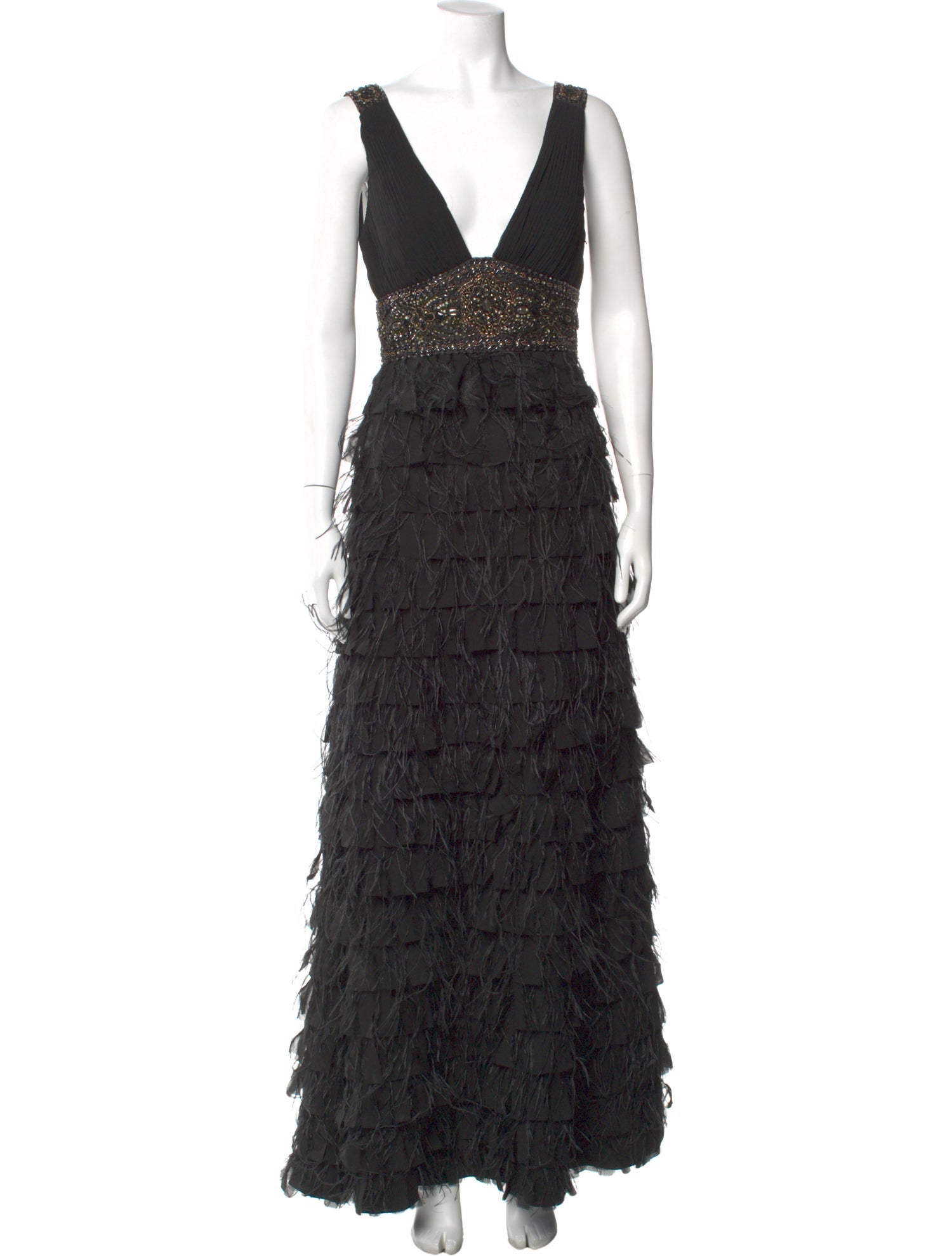 white christmas dresses Sue Wong Size 0 Brown Beaded Dress Brown / 0 main image 0