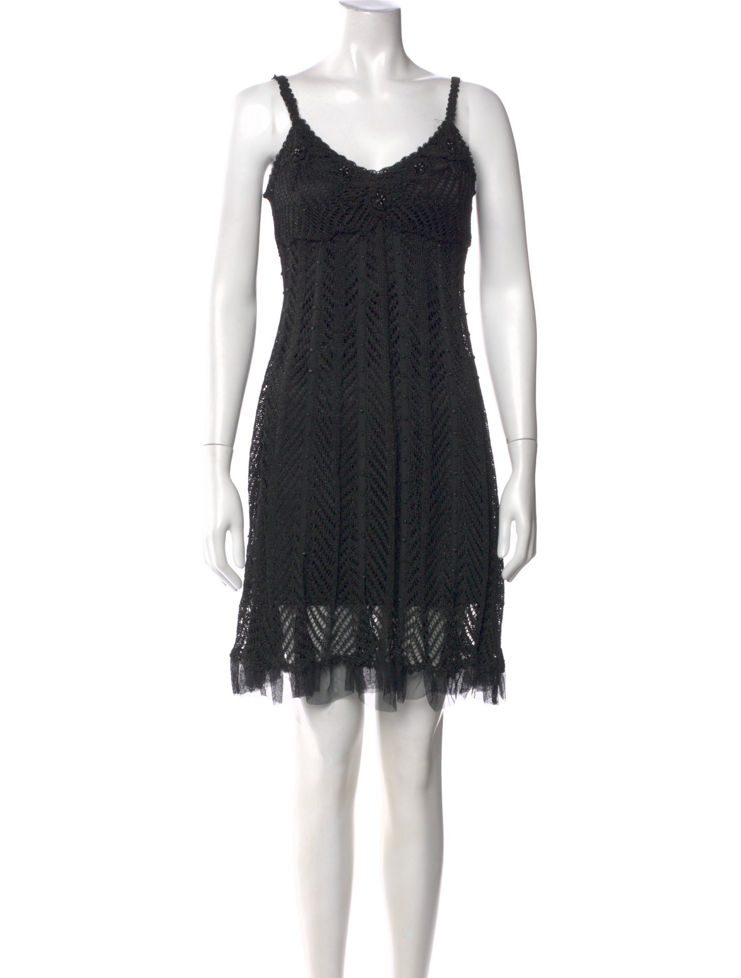 sue wong vintage dresses Ruffled Gown - M/8 Jaw dropping vintage nude silk