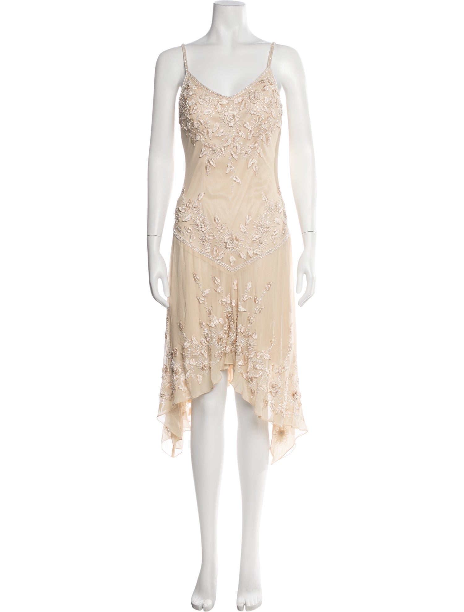 Sue Wong Silk Midi Length Dress