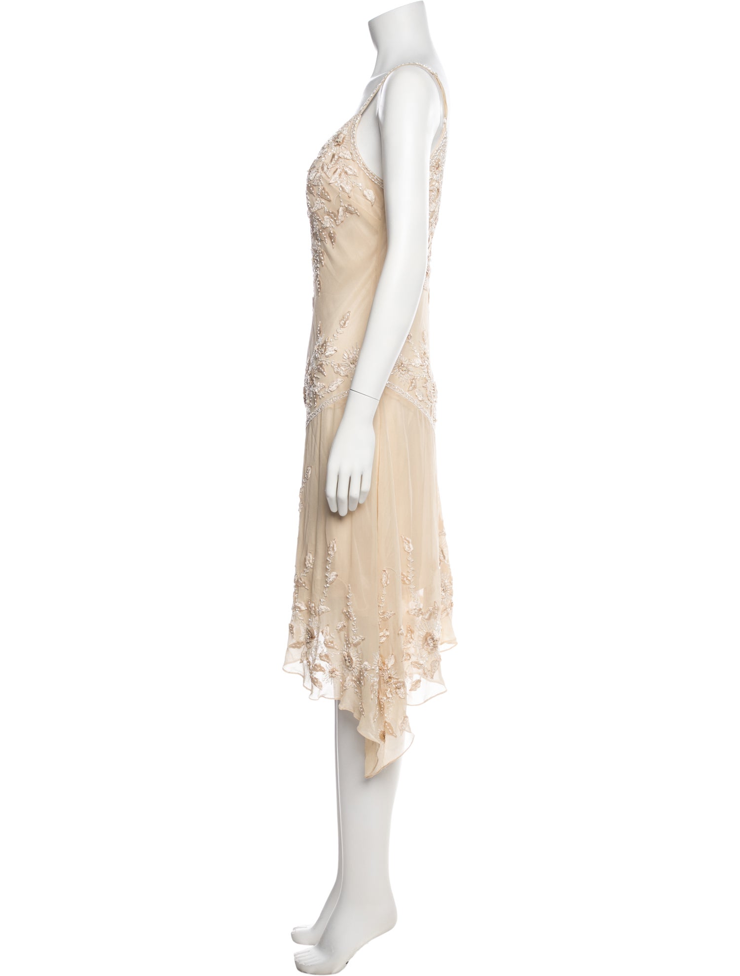 Sue Wong Silk Midi Length Dress