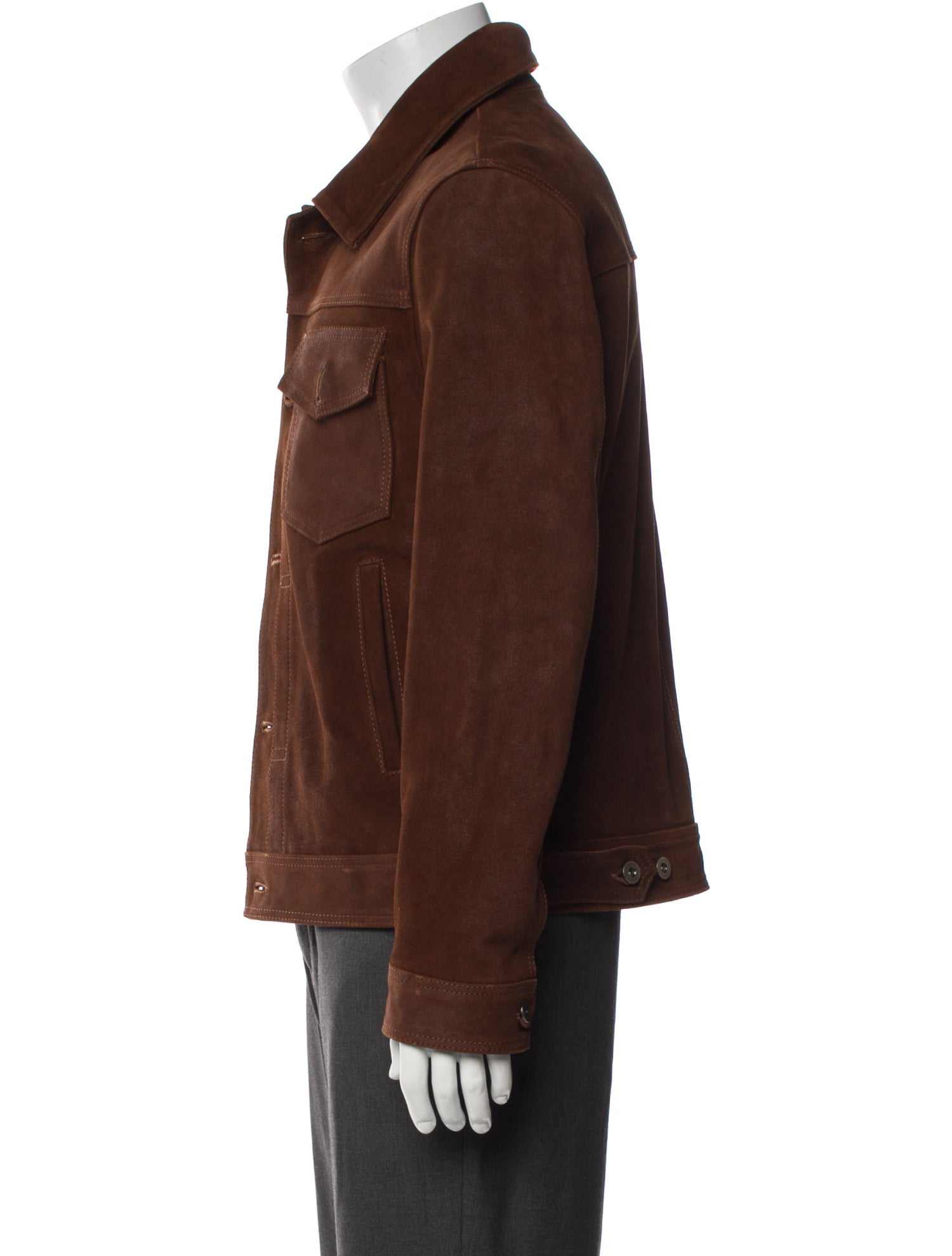 Satchel & Page Calf Leather Trucker Jacket